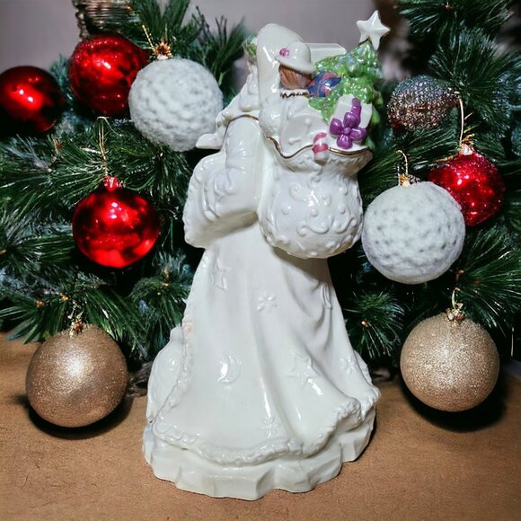 1995 SAN FRANCISCO MUSIC BOX CO Victorian Father Christmas Musical Figure - Picture 4 of 12